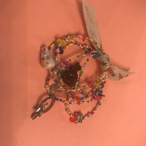 Easter bracelets with silver charms